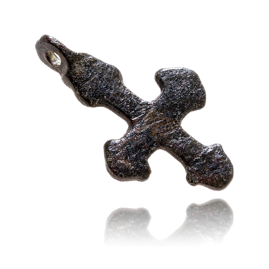 Estate Originals Ancient European Bronze Pilgrim's Cross (36 mm) Default Title