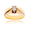 14KT Yellow and White Gold .44 Carat Pear Shaped Diamond Engagement Ring Default Title