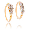 14KT Yellow and White Gold 3-Stone Diamond Engagement Ring and Matching Wedding Band Set Default Title