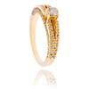 14KT Yellow Gold .69 Carat Total Weight Diamond Engagement Ring Default Title