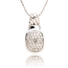 14kt White Gold Pave Set .70ctw Diamond Pendant Default Title