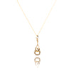 14kt Yellow Gold Drop Style Pendant With Chain Default Title