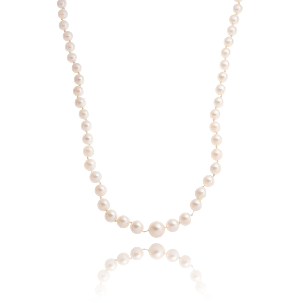 20" Knotted Cultured Pearl Necklace Default Title