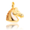 18kt Gold 2-Tone Horse Charm Default Title