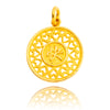 24kt Round Chinese Character Pendant Default Title