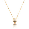 14kt Yellow Gold Bezel-Set Diamond Pendant Default Title