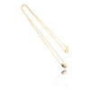 14kt Yellow Gold Bezel-Set Diamond Pendant Default Title