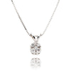 14kt White Gold Diamond Cluster Pendant Default Title