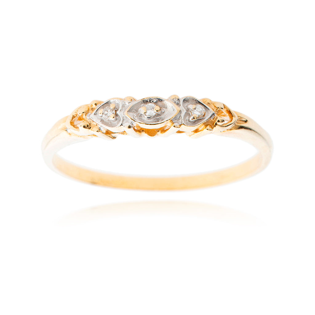10kt Yellow Gold Diamond Band Default Title