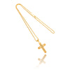14kt Yellow Gold Cross Pendant With Chain Default Title