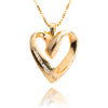 10kt Yellow Gold Diamond Heart Pendant Default Title