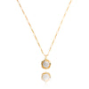 10kt Yellow Gold Pave Diamond Pendant With Chain Default Title