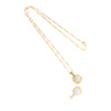10kt Yellow Gold Pave Diamond Pendant With Chain Default Title