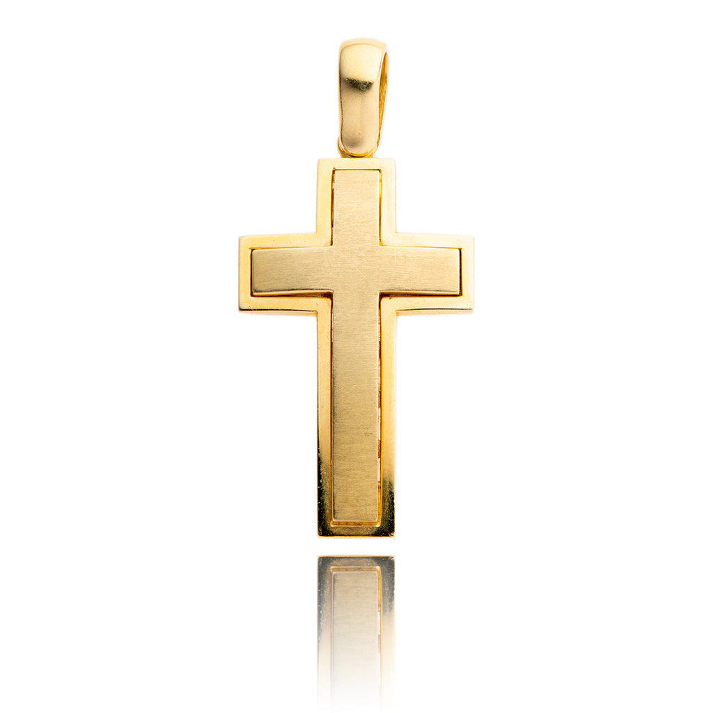 14kt Yellow Gold Cross Pendant Default Title