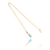 10kt Yellow Gold Blue Topaz Pendant Default Title