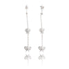 14kt White Gold & Diamond Butterfly Drop Earrings Default Title