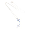10kt White Gold Tanzanite & Diamond Cross Pendant Default Title