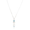 10kt White Gold Pearl & Blue Topaz Pendant Default Title