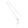 10kt White Gold Pearl & Blue Topaz Pendant Default Title