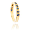 14k y prong-set saph band Default Title