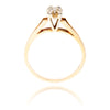 14K Yellow Gold Small Diamond Ring Default Title