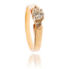 14k w 3-st dia ring, .24ctw Default Title