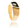 Gentleman's 10kt Yellow Gold & Diamond Ring Default Title