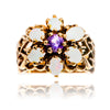 10kt Yellow Gold Opal & Amethyst Ring Default Title