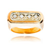 Gentleman's 14kt Yellow Gold Diamond Ring Default Title