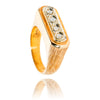 Gentleman's 14kt Yellow Gold Diamond Ring Default Title