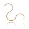 10KT Yellow Gold and Rhodium Enhanced 1.50 Carat 'S' Link Diamond Tennis Bracelet Default Title