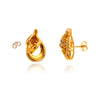 14Kt Yellow Gold Channel-Set Diamond Love Knot Earrings Default Title