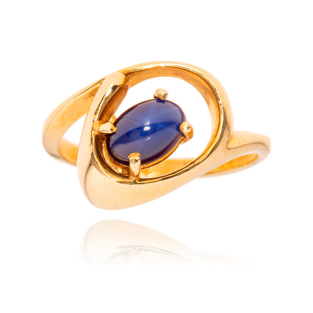 10kt Yellow Gold Star Sapphire Ring Default Title