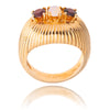 10kt Yellow Gold Opal & Garnet Ring Default Title