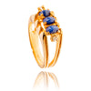 10kt Yellow Gold Star Sapphire & Diamond Ring Default Title