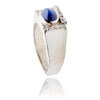 Gentleman's 10kt White Star Sapphire & Diamond Ring Default Title