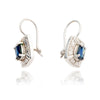 14kt White Gold Sapphire $ Diamond Earrings Default Title