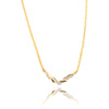 10kt Yellow Gold Fancy Link 'V' Shaped Necklace Default Title