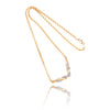 10kt Yellow Gold Fancy Link 'V' Shaped Necklace Default Title