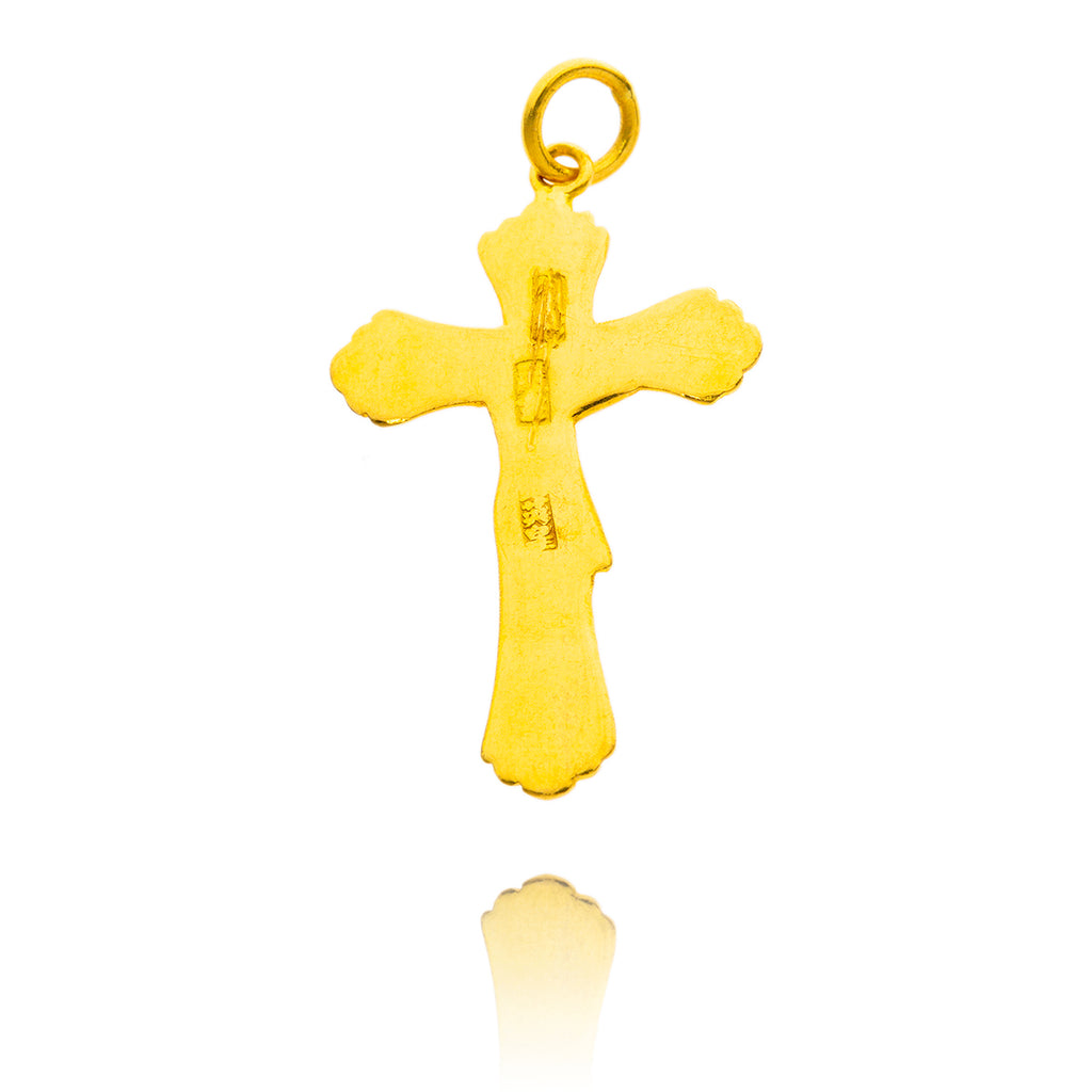 24kt Yellow Gold Crucifix Pendant Default Title