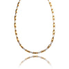 18kt Yellow Gold Necklace White White Stones Default Title