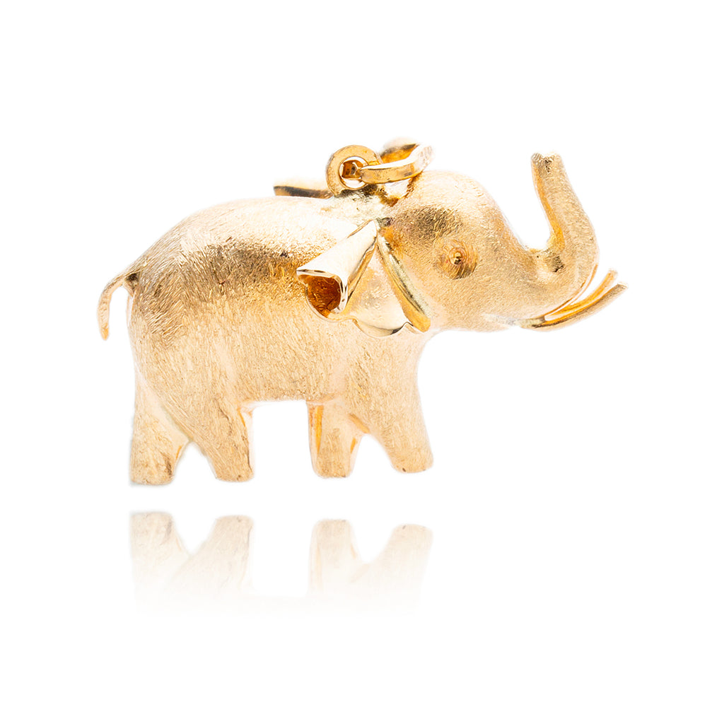 14kt Yellow Gold Elephant Pendant Default Title