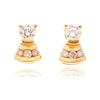 14kt Yellow Gold .32ctw Diamond Earrings Default Title