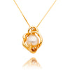 14kt Yellow Gold Pearl & Diamond Pendant Default Title