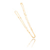 14kt Yellow Gold 21" station ball chain Default Title