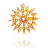 14kt Yellow Gold Seed Pearl Brooch Default Title