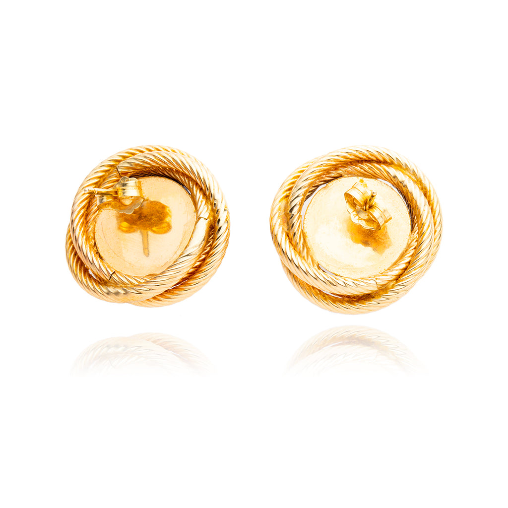 14kt Yellow Gold Lapis Earrings Default Title