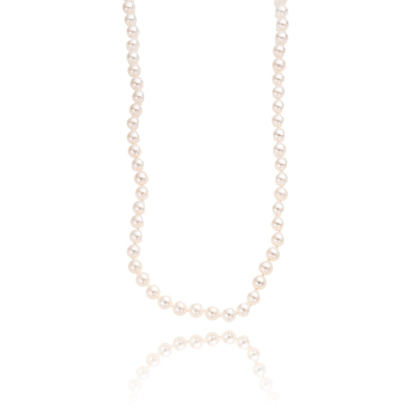 6-6.5mm Pearl Necklace With 14kt Yellow Gold Clasp Default Title