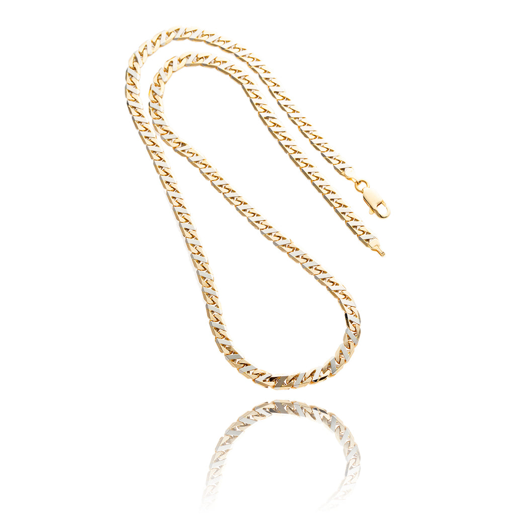 14K Yellow Gold 18" Figarucci Chain Default Title