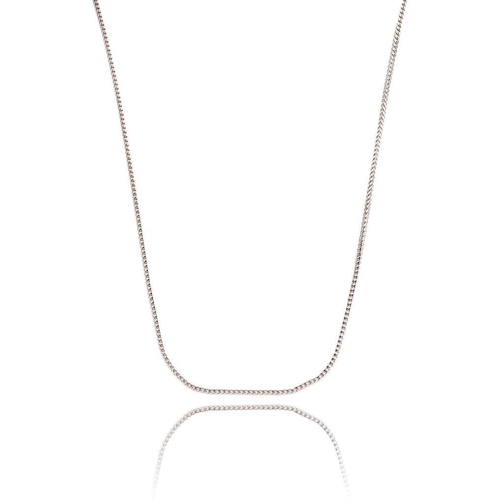 14kt White Gold 24" Wheat Chain Default Title